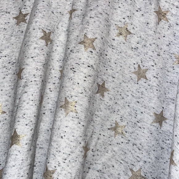 •SO•NWOT GRAY/BLACK SPECKLED GOLD STARS LITTL GIRLS SKATER SKIRT SIZE 10(Medium) - Picture 4 of 5
